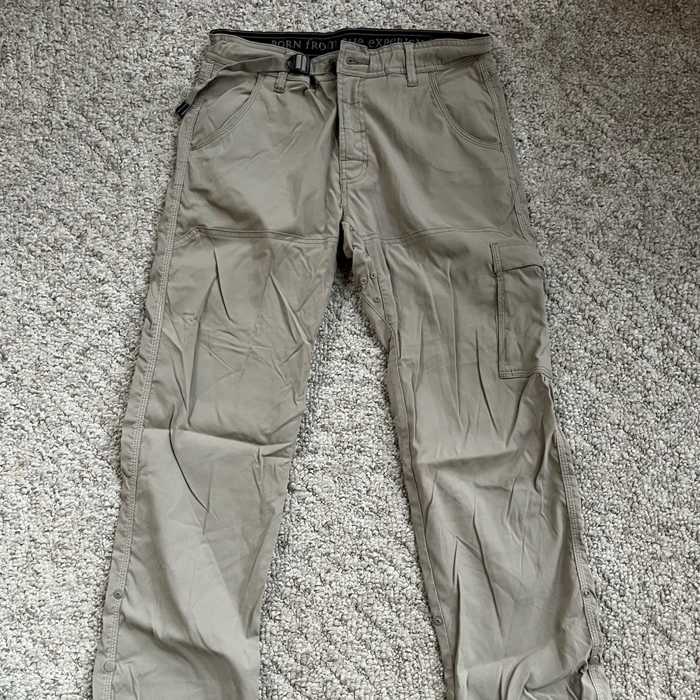 Prana Tan Cargo Hiking Pants - 31Wx32L